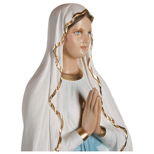 Nossa Senhora de Lourdes fibra de vidro 130 cm PARA EXTERIOR