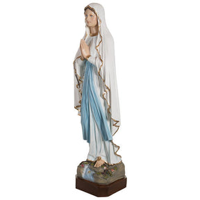 Nossa Senhora de Lourdes fibra de vidro 130 cm PARA EXTERIOR