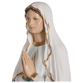 Nossa Senhora de Lourdes fibra de vidro 130 cm PARA EXTERIOR