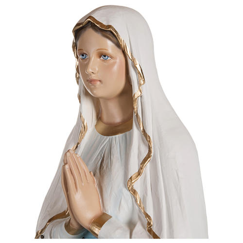 Nossa Senhora de Lourdes fibra de vidro 130 cm PARA EXTERIOR