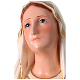 Nossa Senhora de Lourdes fibra de vidro corada 110 cm olhos vidro