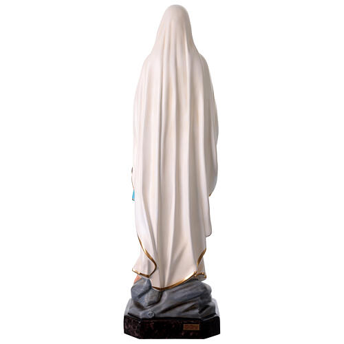 Nossa Senhora de Lourdes fibra de vidro corada 110 cm olhos vidro