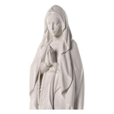 Nossa Senhora de Lourdes fibra de vidro natural 80x25x25 cm