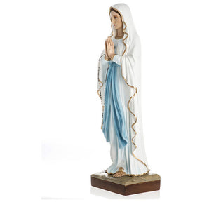 Nossa Senhora de Lourdes fibra vidro 60 cm PARA EXTERIOR