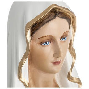 Nossa Senhora de Lourdes fibra vidro 60 cm PARA EXTERIOR