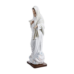 Nossa Senhora de Medjugorje 170 cm fibra de vidro PARA EXTERIOR