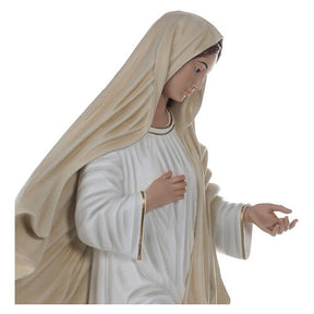 Nossa Senhora de Medjugorje fibra de vidro 130 cm olhos de vidro