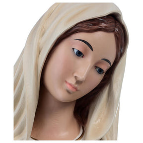 Nossa Senhora de Medjugorje fibra de vidro 130 cm olhos de vidro