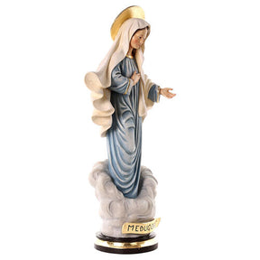 Nossa Senhora de Medjugorje fibra vidro 95x40x25 cm