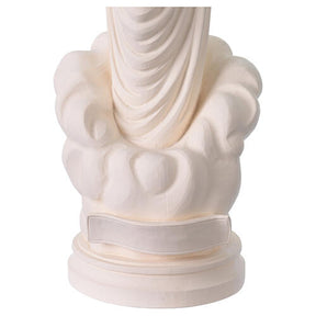 Nossa Senhora de Medjugorje para exterior em fibra de vidro branca Val Gardena 60 cm