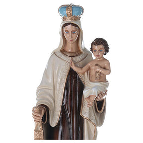 Nossa Senhora do Carmo 80 cm fibra vidro pintada PARA EXTERIOR