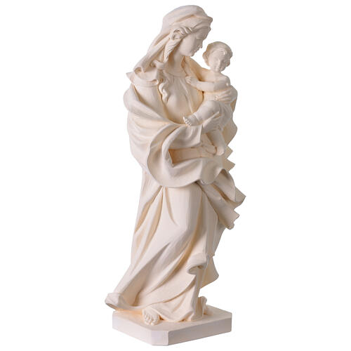 Nossa Senhora do Coração para exterior fibra de vidro branca Val Gardena 60 cm