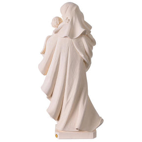 Nossa Senhora do Coração para exterior fibra de vidro branca Val Gardena 60 cm