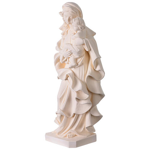 Nossa Senhora do Coração para exterior fibra de vidro branca Val Gardena 60 cm