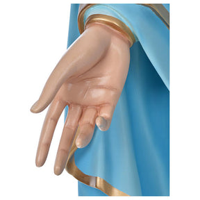 Nossa Senhora Imaculada 180 cm fibra de vidro pintada PARA EXTERIOR