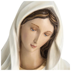 Nossa Senhora Medjugorje fibra vidro 60 cm acabado especial
