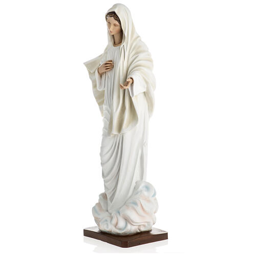 Nossa Senhora Medjugorje fibra vidro 60 cm acabado especial