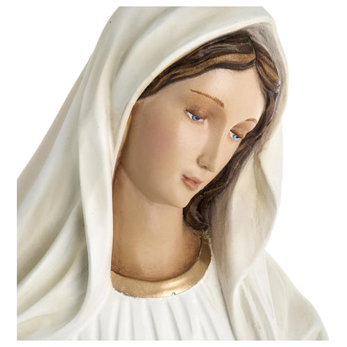 Nossa Senhora Medjugorje fibra vidro 60 cm PARA EXTERIOR acabado especial