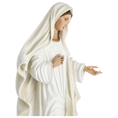 Nossa Senhora Medjugorje fibra vidro 60 cm PARA EXTERIOR acabado especial