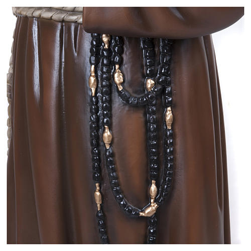 Padre Pio 110 cm fibra de vidro PARA EXTERIOR