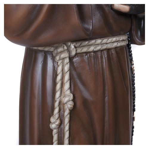 Padre Pio 110 cm fibra de vidro PARA EXTERIOR
