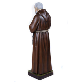 Padre Pio 110 cm fibra de vidro