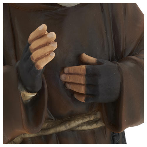Padre Pio fibra de vidro 60 cm PARA EXTERIOR