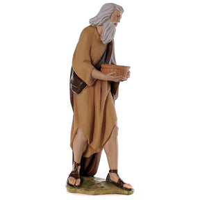 Pastor 80 cm presépio fibra de vidro pintada