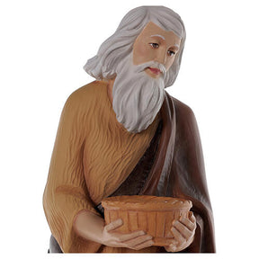 Pastor 80 cm presépio fibra de vidro pintada