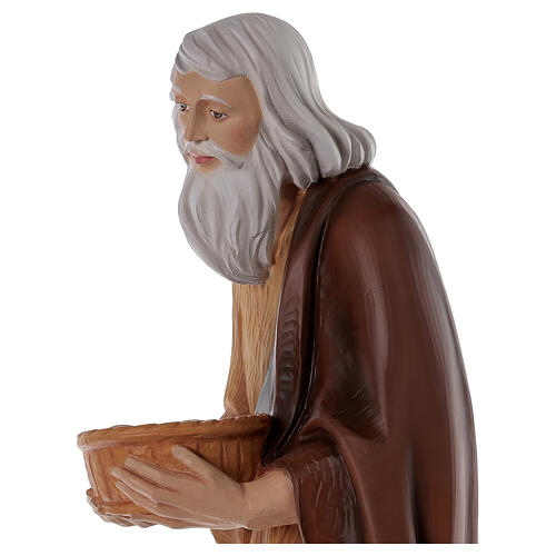 Pastor 80 cm presépio fibra de vidro pintada