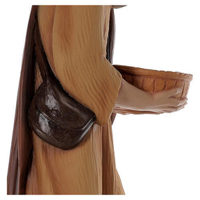 Pastor 80 cm presépio fibra de vidro pintada