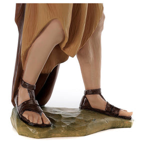 Pastor 80 cm presépio fibra de vidro pintada