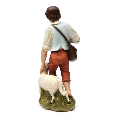 Pastor com ovelha presépio 60 cm fibra de vidro