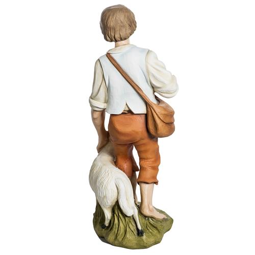 Pastor com ovelha presépio 60 cm fibra de vidro