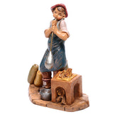 Pastor que trabalha o vidro para presépio Fontanini com figuras de 12 cm de altura média