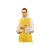 Pastorinha com fruta para presépio de 160 cm Lando Landi fibra de vidro olhos cristal EXTERIOR