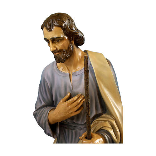 Presépio completo 160 cm Lando Landi 15 peças fibra de vidro olhos cristal EXTERIOR