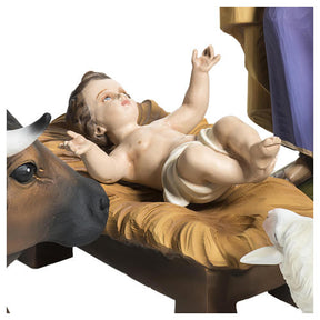 Presépio Completo Fibra de Vidro 60 cm, 15 figuras para EXTERIOR