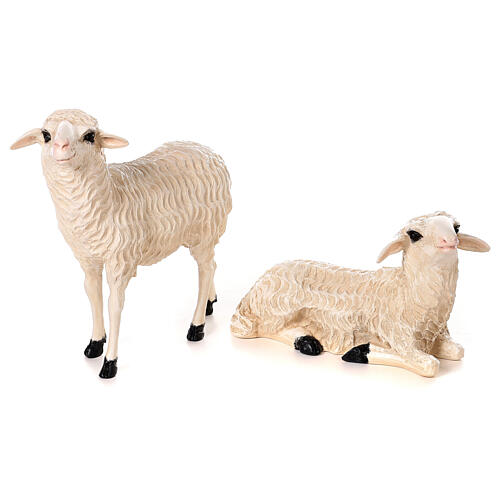 Presépio completo Lando Landi 16 figuras altura média 65 cm, fibra de vidro, para exterior