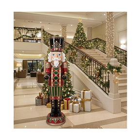 Quebra-nozes com tambor animado 180 cm de fibra de vidro