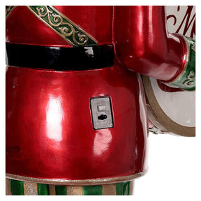 Quebra-nozes com tambor animado 180 cm de fibra de vidro