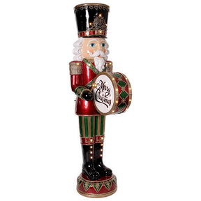 Quebra-nozes com tambor animado 180 cm de fibra de vidro