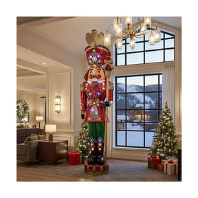 Quebra-nozes com vara de luzes LED 270 cm de fibra de vidro