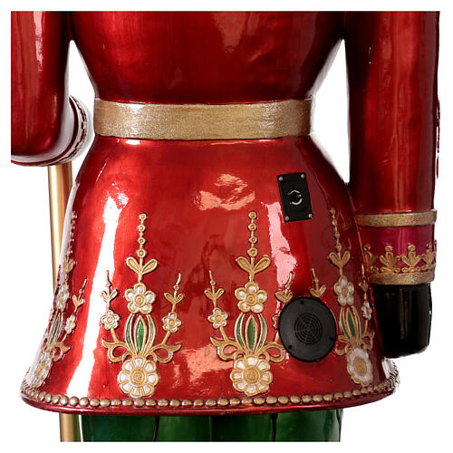 Quebra-nozes com vara de luzes LED 270 cm de fibra de vidro