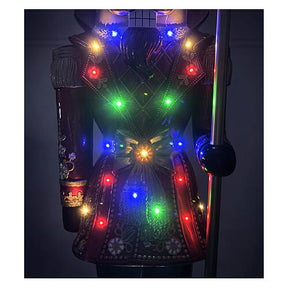 Quebra-nozes com vara de luzes LED 270 cm de fibra de vidro