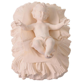 Sagrada Família Val Gardena fibra de vidro branca 60 cm