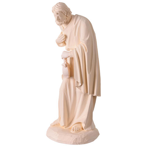 Sagrada Família Val Gardena fibra de vidro branca 60 cm