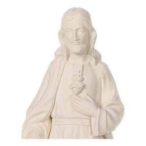 Sagrado Coração de Jesus 80x25x20 cm fibra de vidro