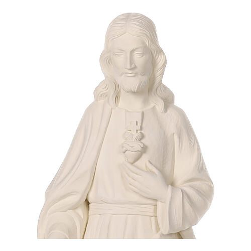 Sagrado Coração de Jesus 80x25x20 cm fibra de vidro