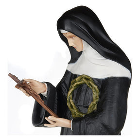 Santa Rita de Cascia 100 cm fibra de vidro PARA EXTERIOR